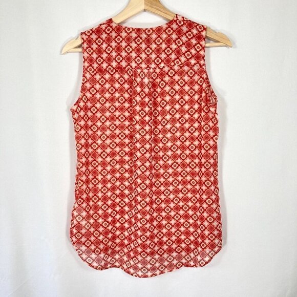 🔥 3/$15 🔥 Kut From The Kloth Sheer Sleeveless Blouse Lightweight Preppy XSP - Picture 3 of 8